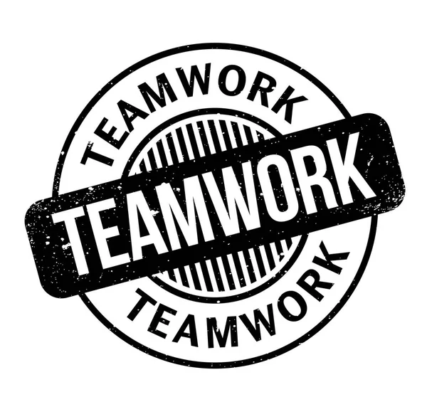 Teamwork Rubberstempel — Stockvector