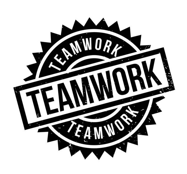 Teamwork Rubberstempel — Stockvector