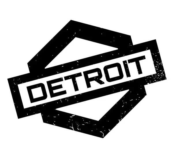 Detroit Sello de goma — Vector de stock