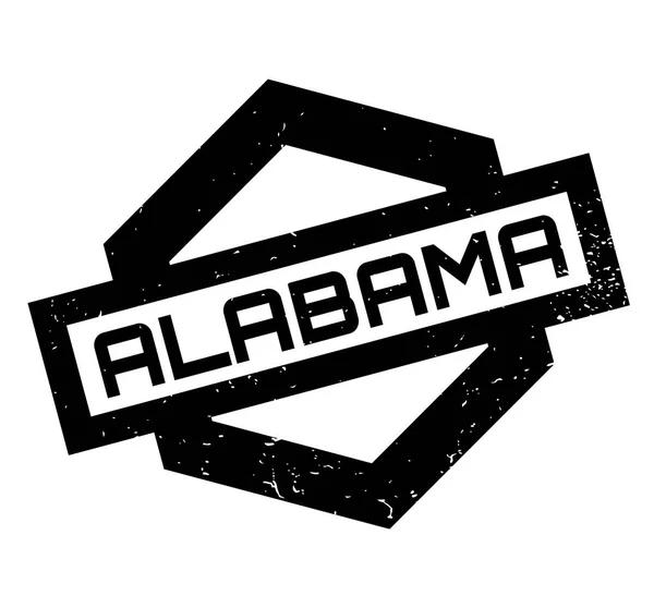 Timbre en caoutchouc d'Alabama — Image vectorielle