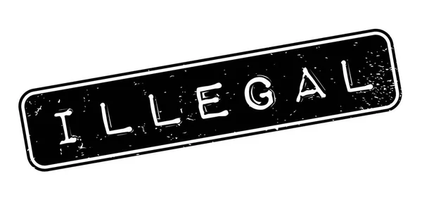 Illegaler Stempel — Stockvektor