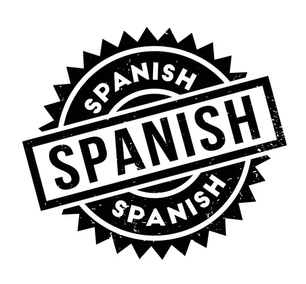 Sello de goma español — Vector de stock