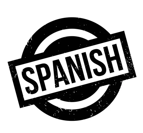 Sello de goma español — Vector de stock