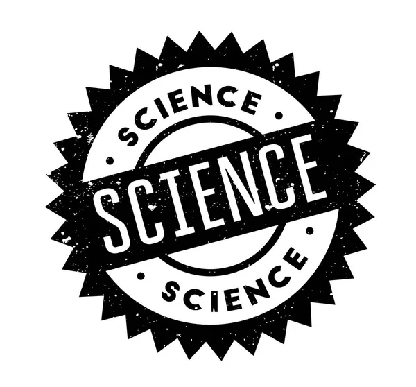 Timbre en caoutchouc scientifique — Image vectorielle