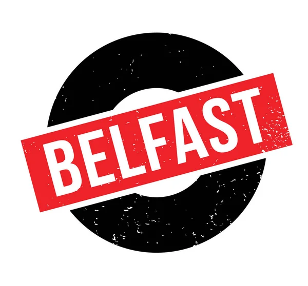 Belfast Gummistempel — Stockvektor