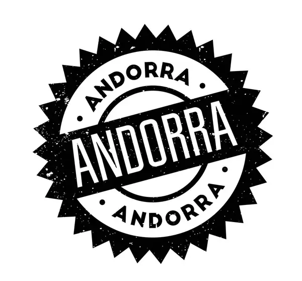 Andorra Sello de goma — Vector de stock