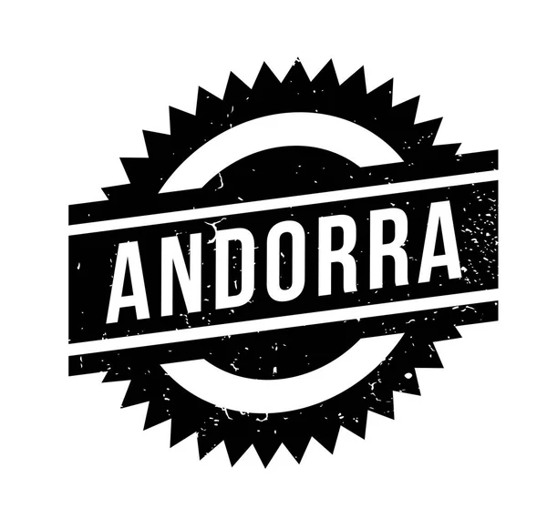 Andorra Sello de goma — Vector de stock