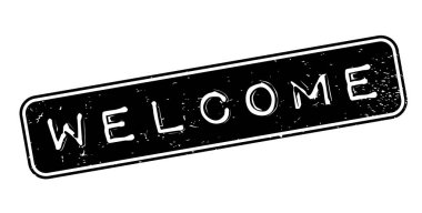 lastik damga Hoşgeldiniz