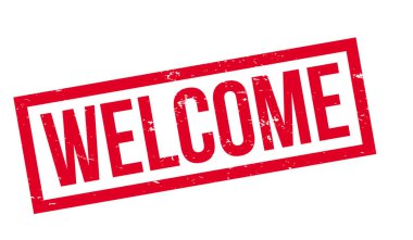 lastik damga Hoşgeldiniz