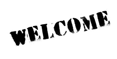 lastik damga Hoşgeldiniz