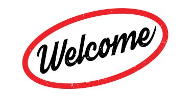 lastik damga Hoşgeldiniz