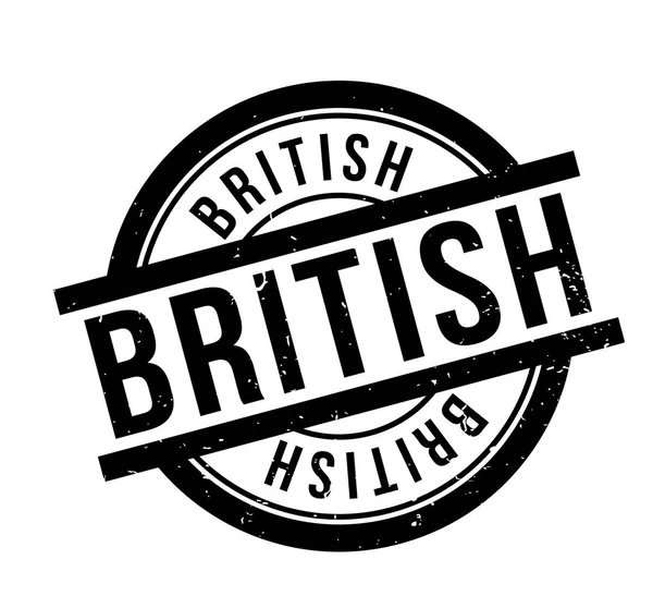 Carimbo de borracha britânico —  Vetores de Stock