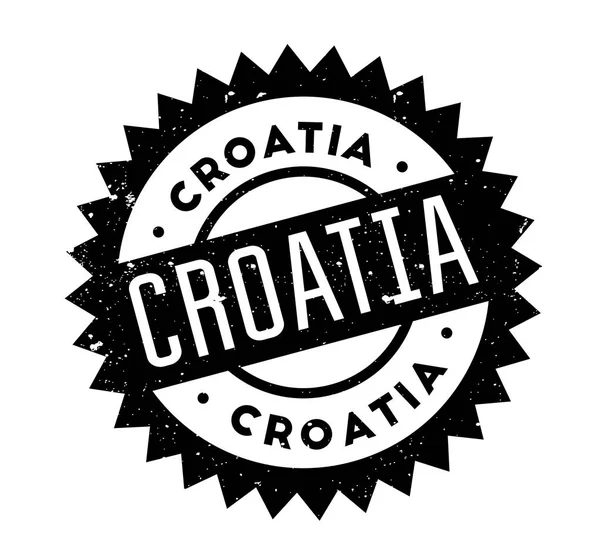 CROATIE Timbre en caoutchouc — Image vectorielle