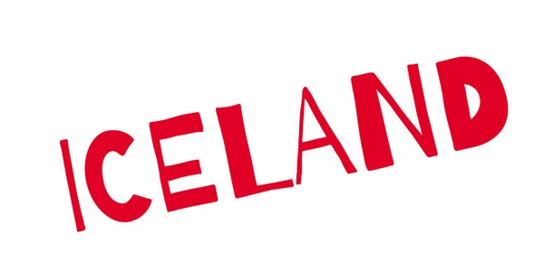 Исландская каучуковая марка — стоковый вектор