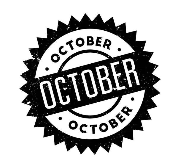 Oktober-Stempel — Stockvektor