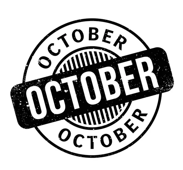 Oktober Rubberstempel — Stockvector