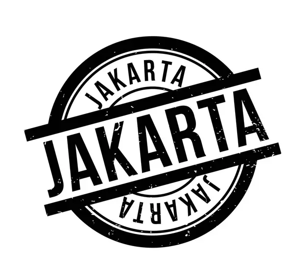 Timbre en caoutchouc Jakarta — Image vectorielle