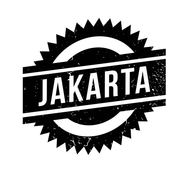 Jakarta timbro di gomma — Vettoriale Stock