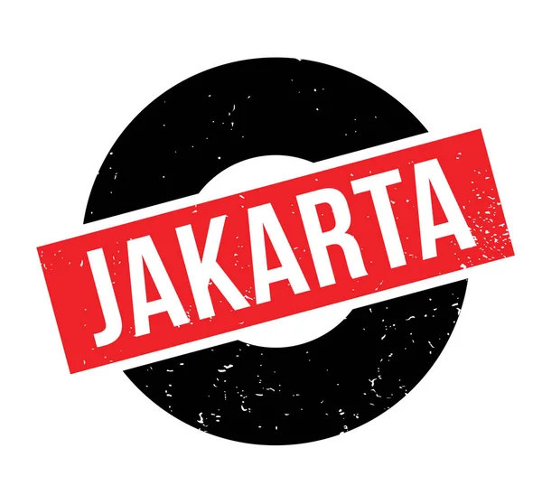 Τζακάρτα καουτσούκ σφραγίδα — Διανυσματικό Αρχείο