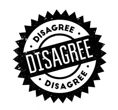 Disagree rubber stamp clipart