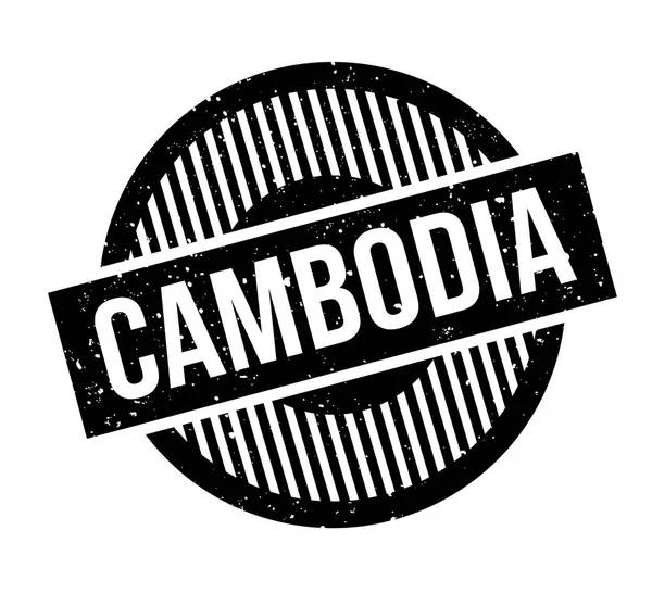CAMBODIA Sello de goma — Vector de stock