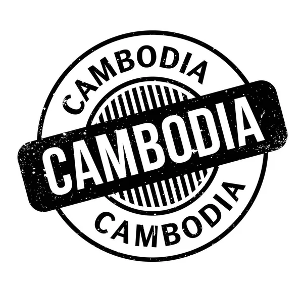 Каучуковая печать CAMBODIA — стоковый вектор