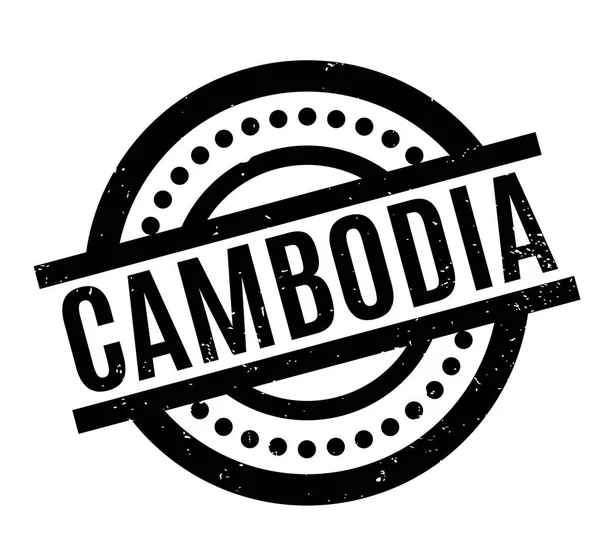 CAMBODGE Timbre en caoutchouc — Image vectorielle