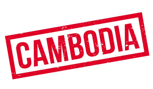 CAMBODGE Timbre en caoutchouc — Image vectorielle