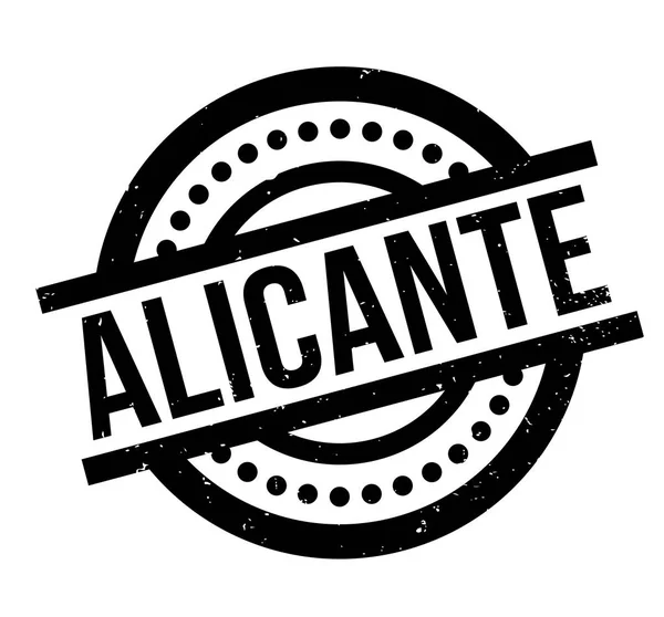 Timbro di gomma di Alicante — Vettoriale Stock