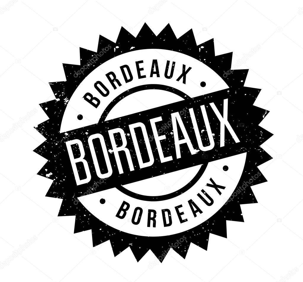 Bordeaux rubber stamp