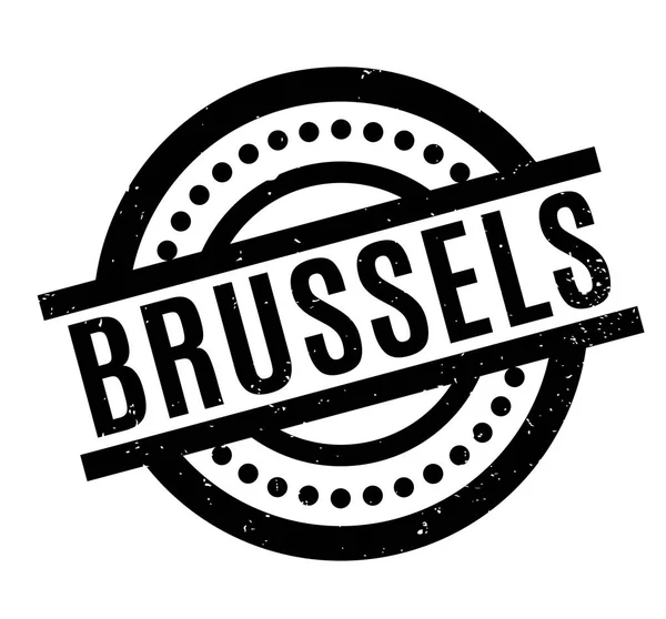 Timbre caoutchouc de Bruxelles — Image vectorielle