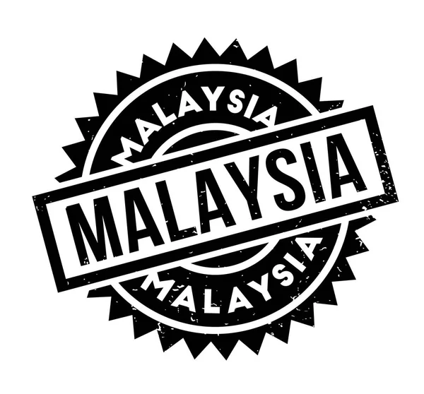 Malajzia gumibélyegző — Stock Vector