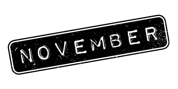 November Rubberstempel — Stockvector