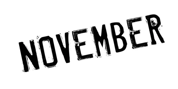 November gummistämpel — Stock vektor