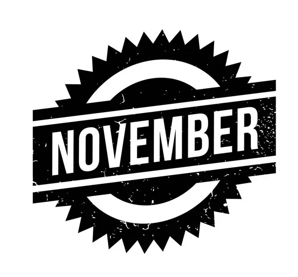 Kasım lastik damgası — Stok Vektör