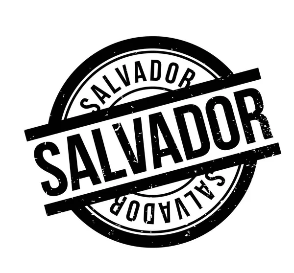 Salvador sello de goma — Vector de stock