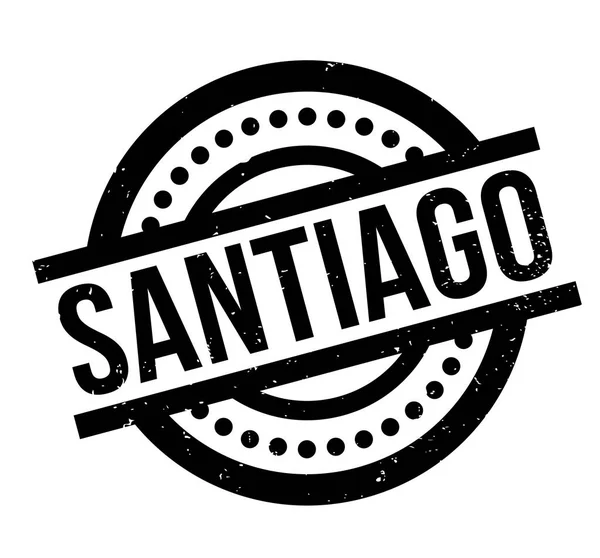 Sello de goma Santiago — Archivo Imágenes Vectoriales
