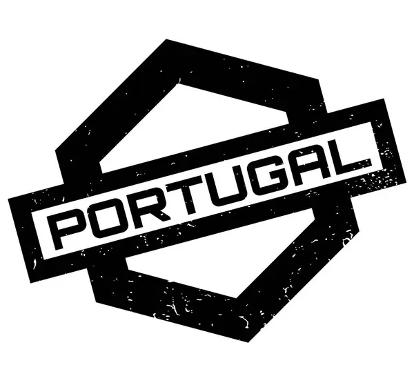 Stempel karet Portugal - Stok Vektor