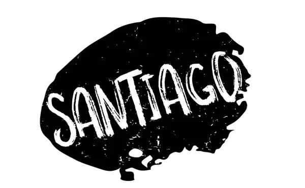 Sello de goma Santiago — Vector de stock