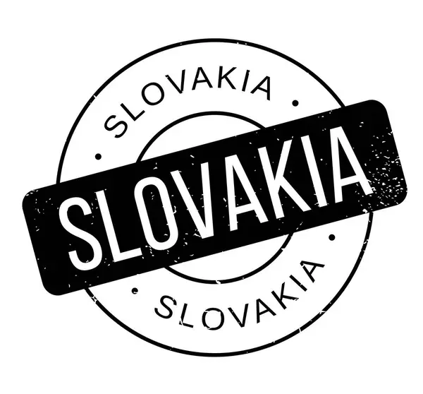 Eslovaquia Sello de goma — Vector de stock