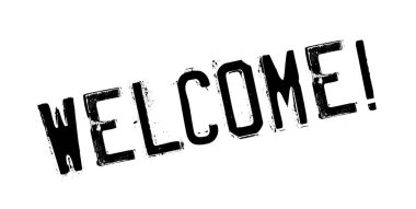 lastik damga Hoşgeldiniz