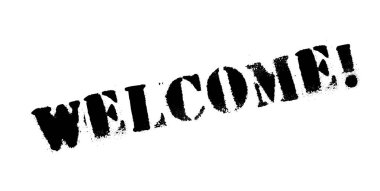 lastik damga Hoşgeldiniz