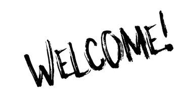 lastik damga Hoşgeldiniz