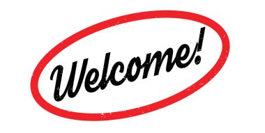 lastik damga Hoşgeldiniz