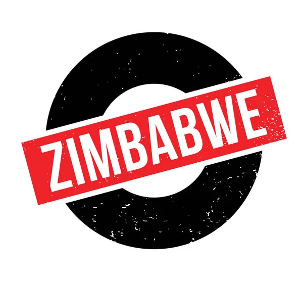 Timbre en caoutchouc du Zimbabwe — Image vectorielle