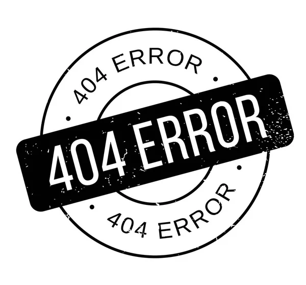 404 Fehler Gummistempel — Stockvektor