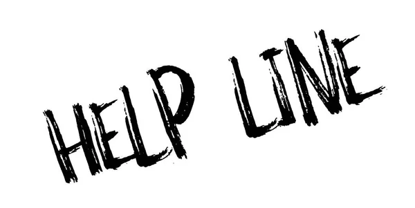 Help Line gummistämpel — Stock vektor