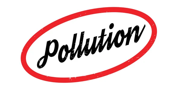 Pollution rubber stamp — Stock Vector