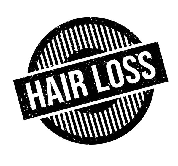 Carimbo de borracha de perda de cabelo — Vetor de Stock