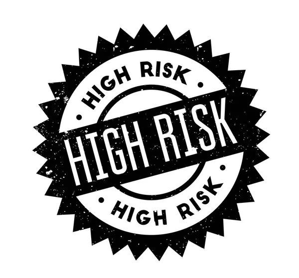 Hög Risk gummistämpel — Stock vektor